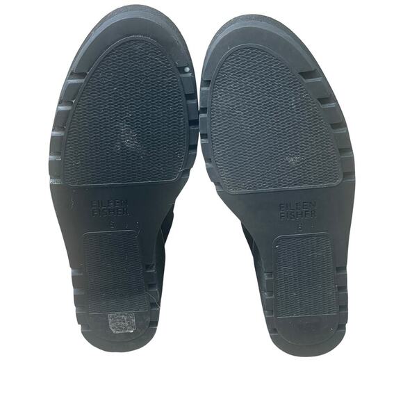 EILEEN FISHER London Knit Wedge Black Bootie - Size 6 - Picture 9 of 14